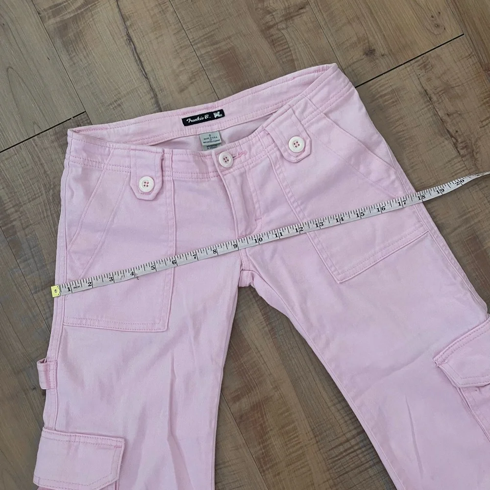 RARE Frankie B Pink Lowrise Cargo Pants Size 0 - Picture 7 of 12